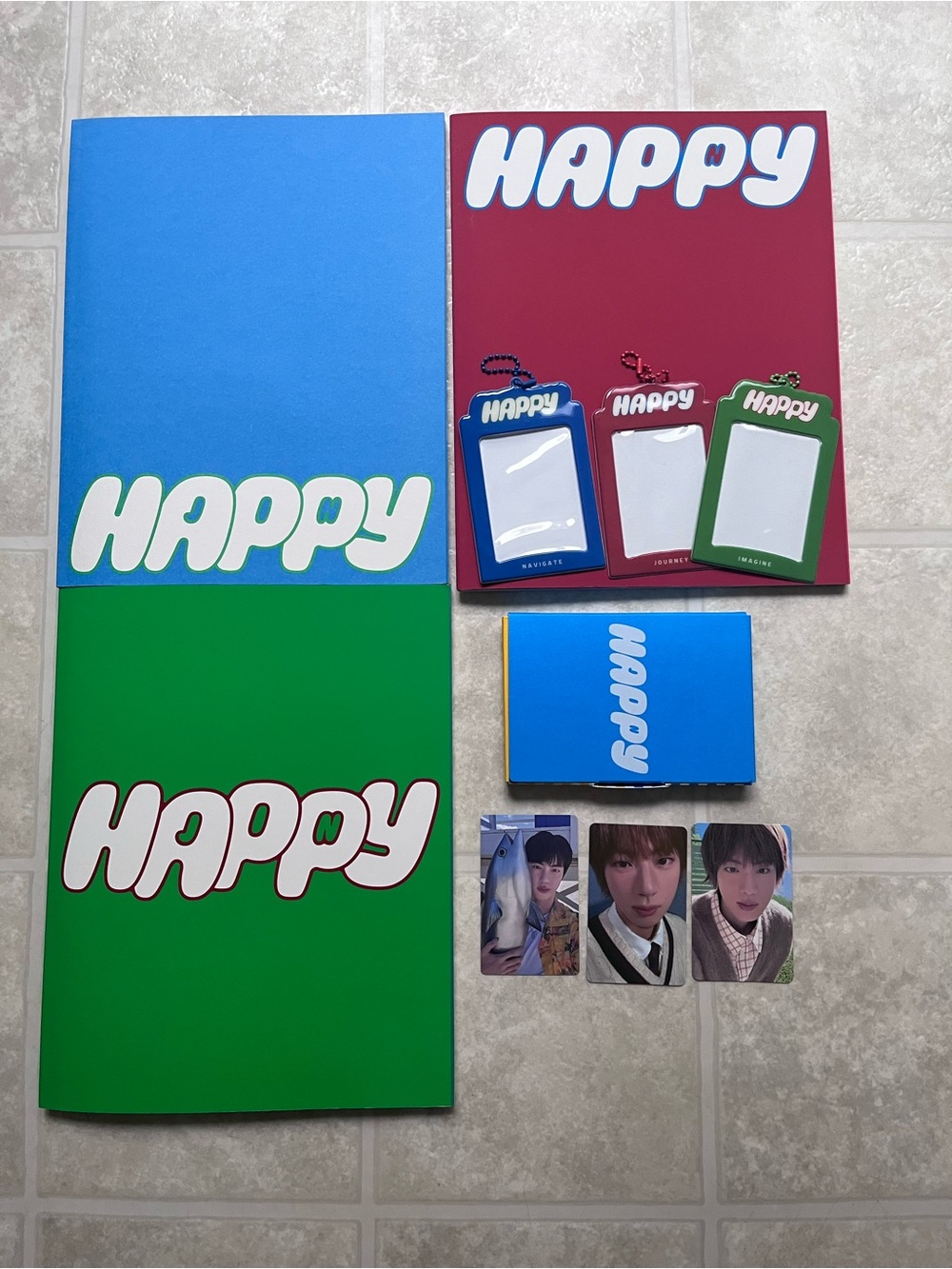 BTS JIN Solo Album HAPPY Weverse Albums EARLYBIRD POB Set
